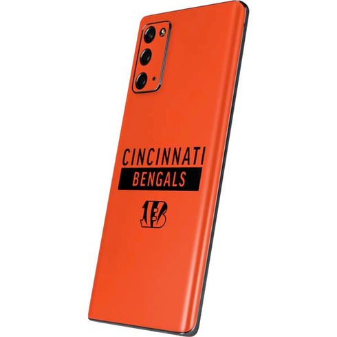 NFL Cincinnati Bengals Orange Performance Series Galaxy Note20 5G Skin
